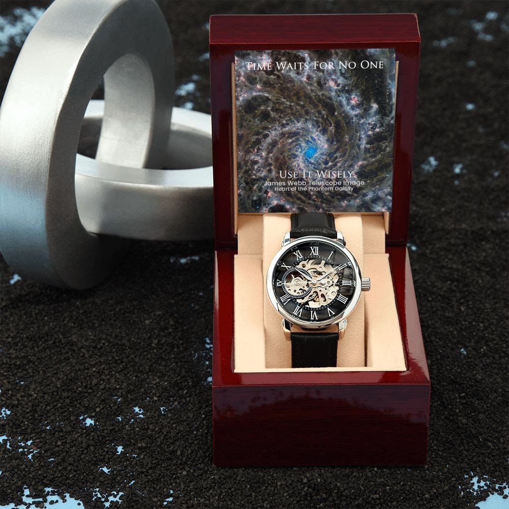 James Webb Space Collection - Skeleton Watch - Heart of the Phantom Galaxy