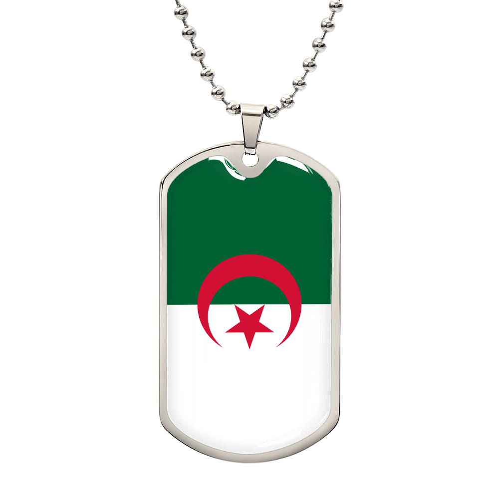 Personalized Turkey Flag Pendant Necklace Stainless Steel or 18k Gold with Optional Engraving