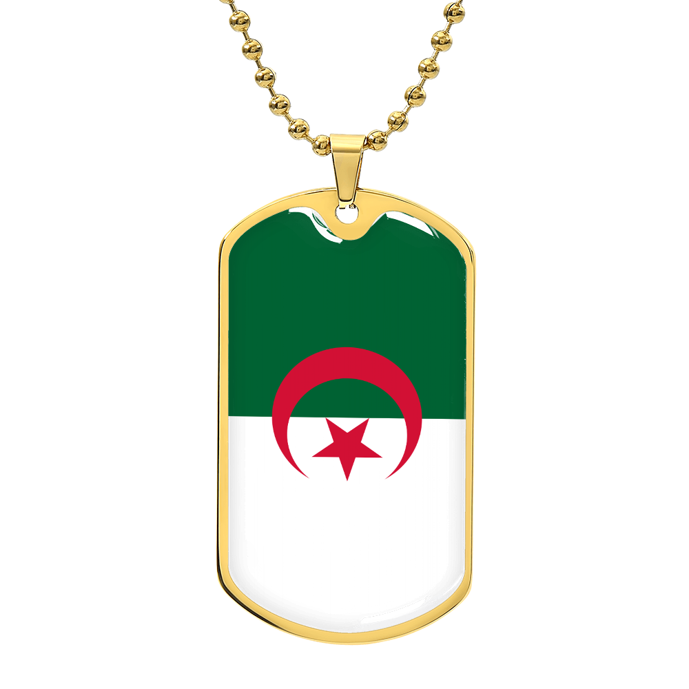 Personalized Turkey Flag Pendant Necklace Stainless Steel or 18k Gold with Optional Engraving