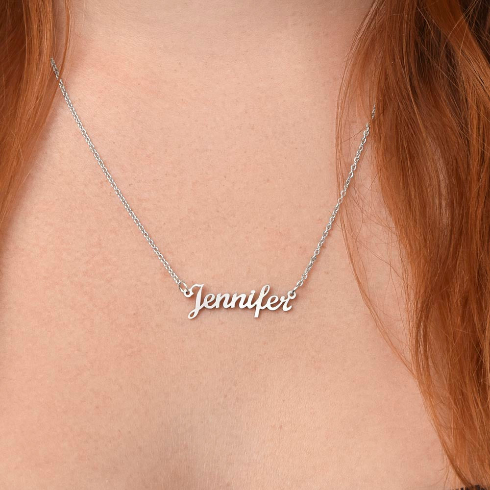 Elegant Personalized Signature Name Necklace