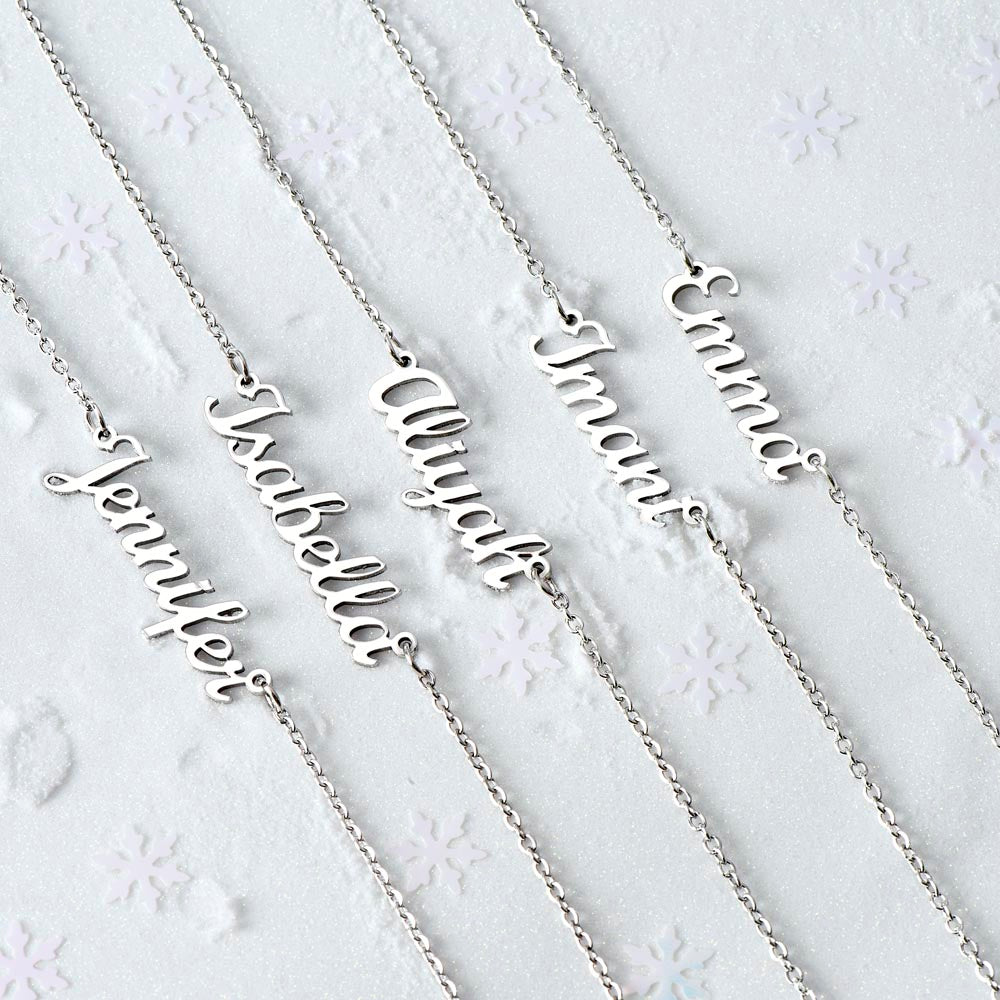 Elegant Personalized Signature Name Necklace
