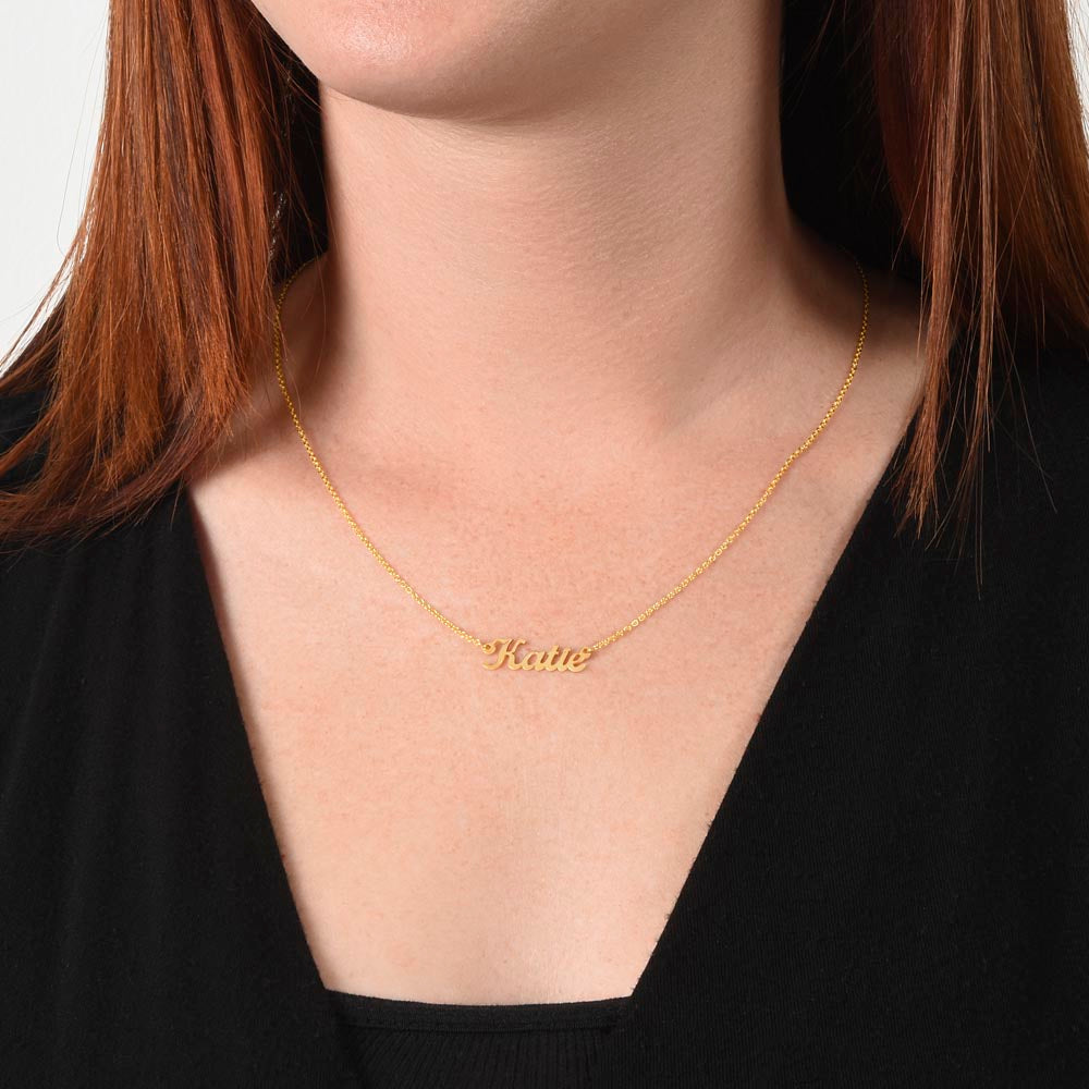 Elegant Personalized Signature Name Necklace