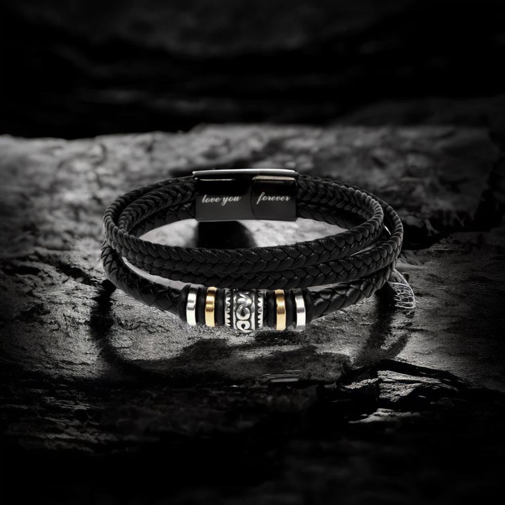 Mens Blessing Bracelet - May The Wind Always Be At Your Back - Love You Forever Bangle - The Perfect Keepsake Gift for a Man