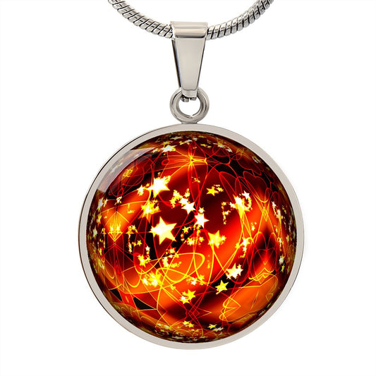 Merry Christmas Christmas Ball Necklace Beautiful for holiday getogether and parties or as a Christmas Keepsake