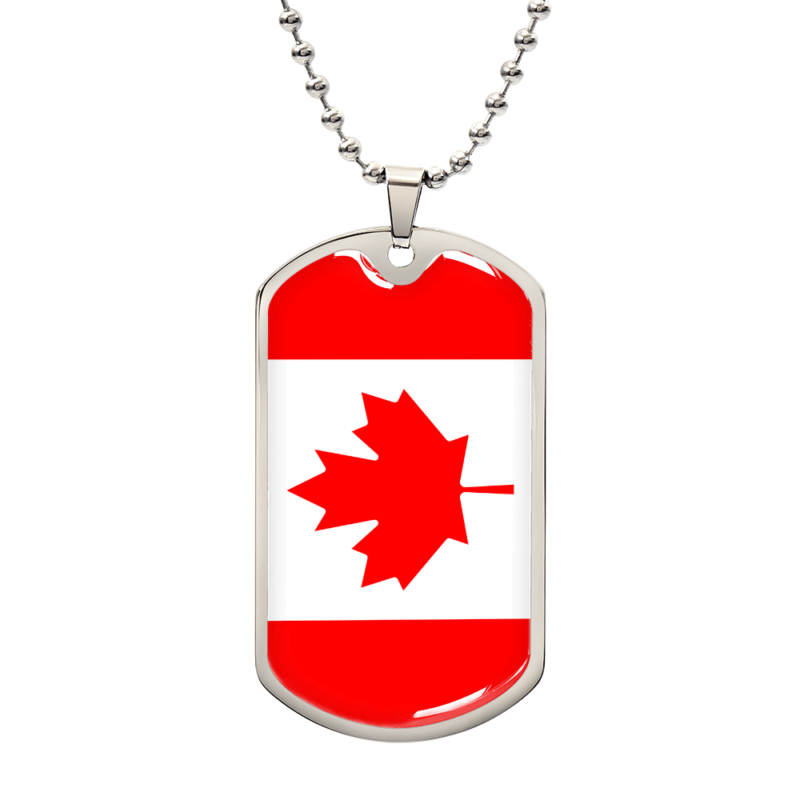 Canada Flag Necklace