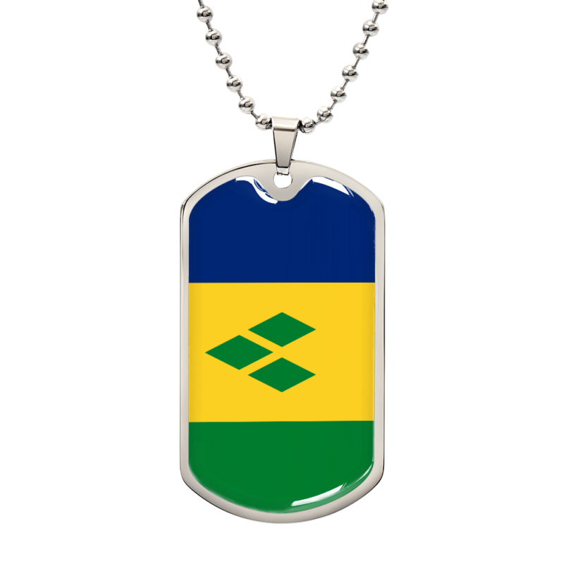 Saint Vincent and the Grenadines Flag Necklace