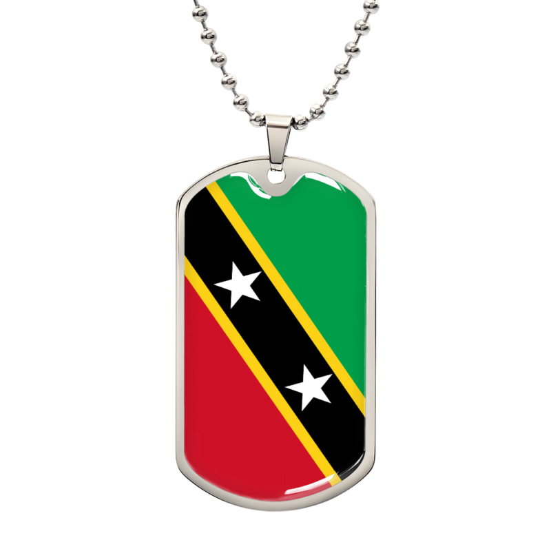 Saint Kitts and Nevis Flag Necklace